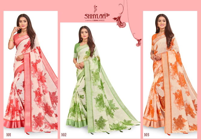 Shhylaa. WATER MELON VOL-2 Latest Fancy Designer Printed Sarees Collection